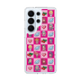 スリムプロテクションケース［ ツインエンジェル - ドットイラスト - ピンク ］