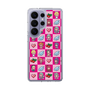 スリムプロテクションケース［ ツインエンジェル - ドットイラスト - ピンク ］