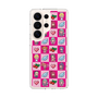 スリムプロテクションケース［ ツインエンジェル - ドットイラスト - ピンク ］