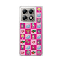 スリムプロテクションケース［ ツインエンジェル - ドットイラスト - ピンク ］