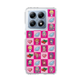 スリムプロテクションケース［ ツインエンジェル - ドットイラスト - ピンク ］