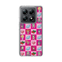 スリムプロテクションケース［ ツインエンジェル - ドットイラスト - ピンク ］
