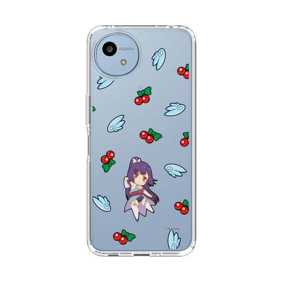 スリムプロテクションケース［ ツインエンジェル - 如月 すみれ - ミニキャラ ］