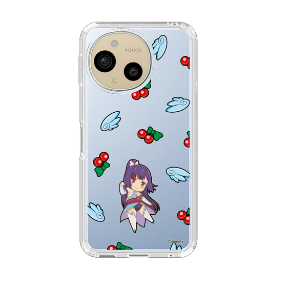 スリムプロテクションケース［ ツインエンジェル - 如月 すみれ - ミニキャラ ］