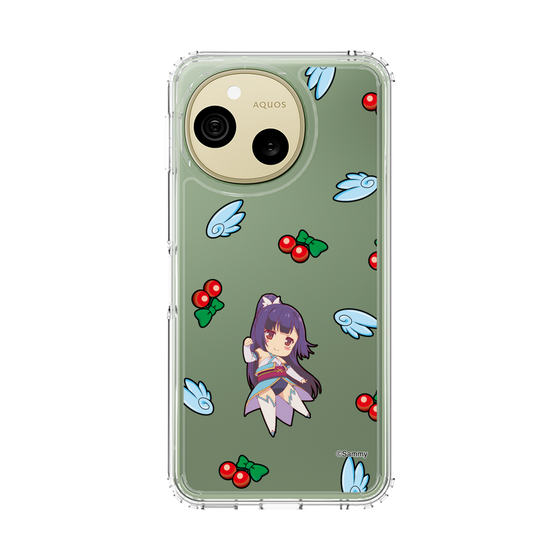 スリムプロテクションケース［ ツインエンジェル - 如月 すみれ - ミニキャラ ］