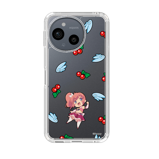 スリムプロテクションケース［ ツインエンジェル - 天月 めぐる - ミニキャラ ］