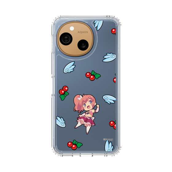 スリムプロテクションケース［ ツインエンジェル - 天月 めぐる - ミニキャラ ］