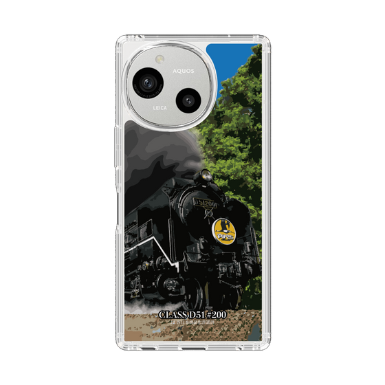 スリムプロテクションケース［ JR西日本 - D51形200号機 - 景色と一緒に ］