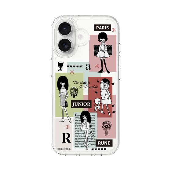スリムプロテクションケース［ 内藤ルネ - RUNE Girl Junior - Retro Color ］