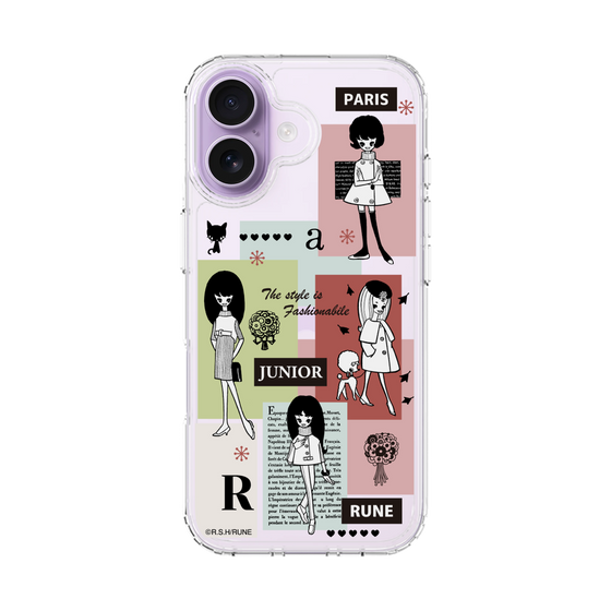 スリムプロテクションケース［ 内藤ルネ - RUNE Girl Junior - Retro Color ］