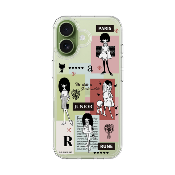 スリムプロテクションケース［ 内藤ルネ - RUNE Girl Junior - Retro Color ］