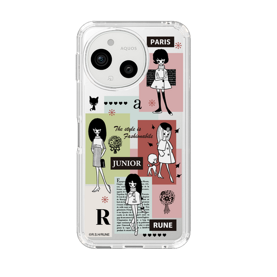 スリムプロテクションケース［ 内藤ルネ - RUNE Girl Junior - Retro Color ］