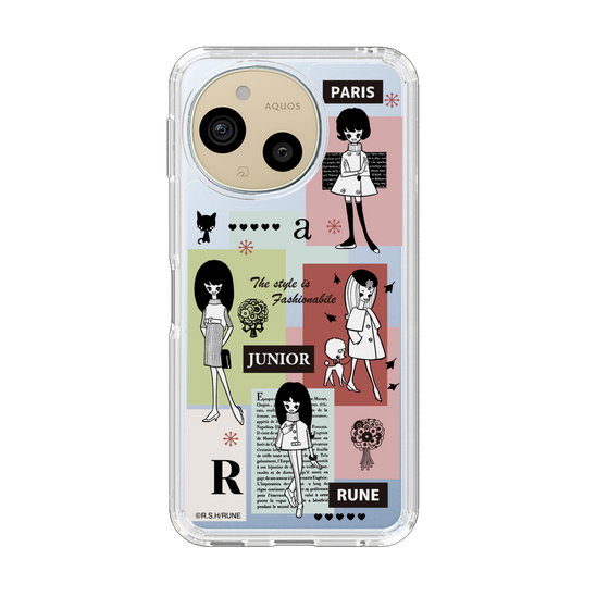 スリムプロテクションケース［ 内藤ルネ - RUNE Girl Junior - Retro Color ］