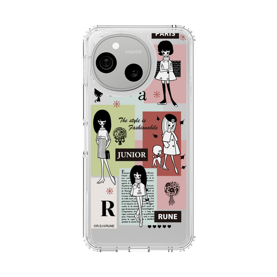 スリムプロテクションケース［ 内藤ルネ - RUNE Girl Junior - Retro Color ］