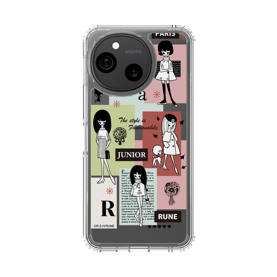 スリムプロテクションケース［ 内藤ルネ - RUNE Girl Junior - Retro Color ］