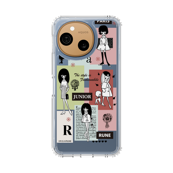 スリムプロテクションケース［ 内藤ルネ - RUNE Girl Junior - Retro Color ］