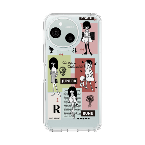 スリムプロテクションケース［ 内藤ルネ - RUNE Girl Junior - Retro Color ］
