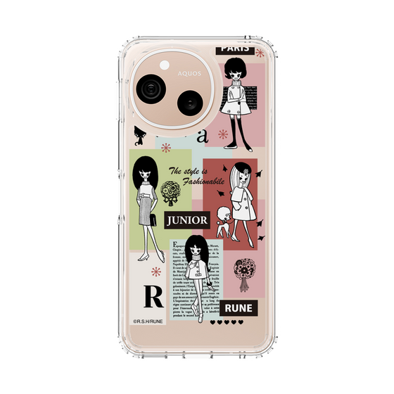 スリムプロテクションケース［ 内藤ルネ - RUNE Girl Junior - Retro Color ］