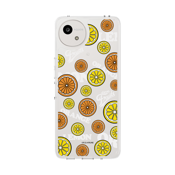 スリムプロテクションケース［ 内藤ルネ - Lemon & Orange ］