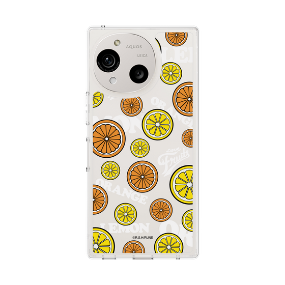 スリムプロテクションケース［ 内藤ルネ - Lemon & Orange ］