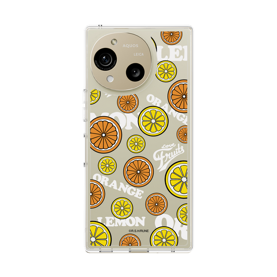 スリムプロテクションケース［ 内藤ルネ - Lemon & Orange ］