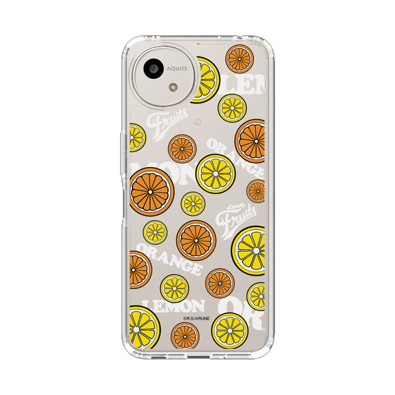 スリムプロテクションケース［ 内藤ルネ - Lemon & Orange ］