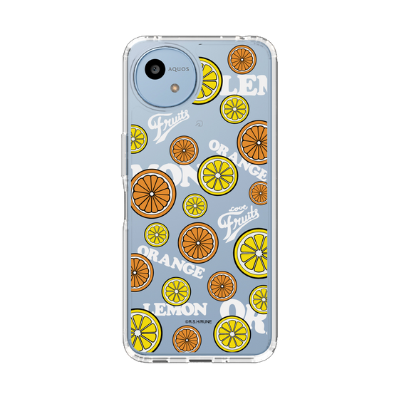 スリムプロテクションケース［ 内藤ルネ - Lemon & Orange ］