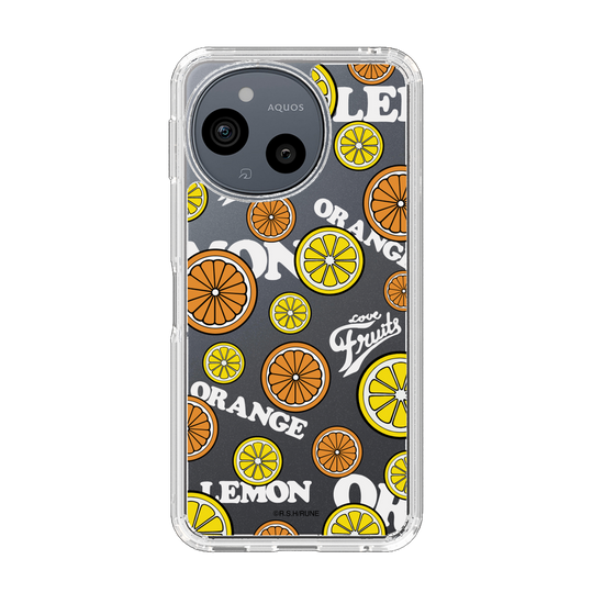 スリムプロテクションケース［ 内藤ルネ - Lemon & Orange ］