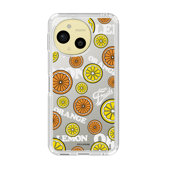 スリムプロテクションケース［ 内藤ルネ - Lemon & Orange ］