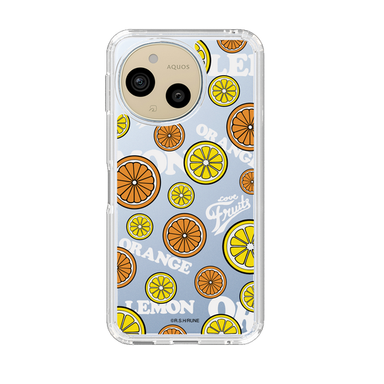 スリムプロテクションケース［ 内藤ルネ - Lemon & Orange ］