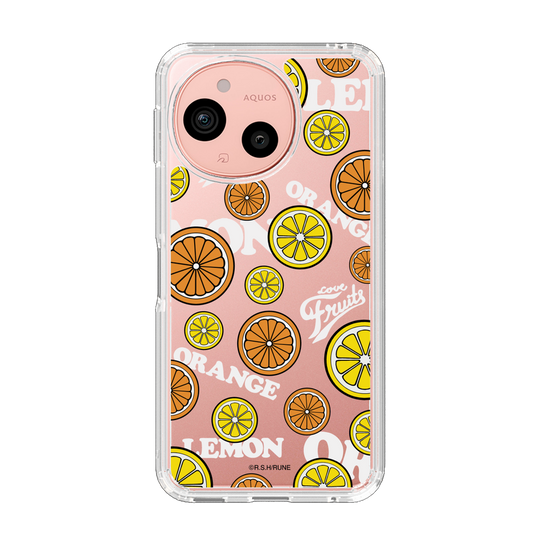 スリムプロテクションケース［ 内藤ルネ - Lemon & Orange ］