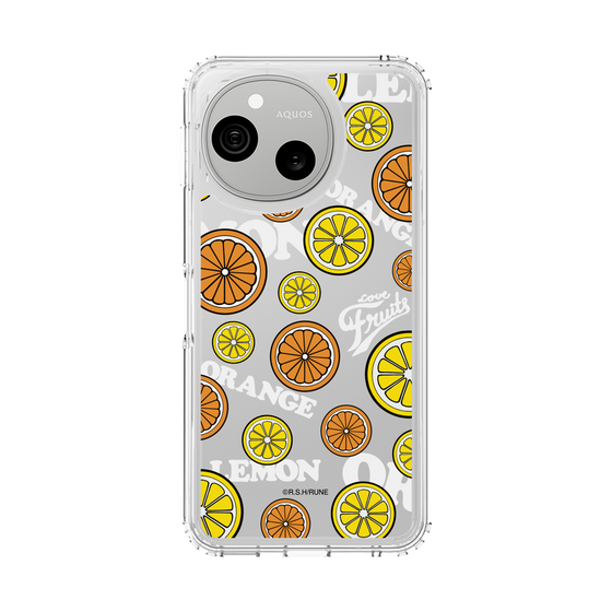 スリムプロテクションケース［ 内藤ルネ - Lemon & Orange ］