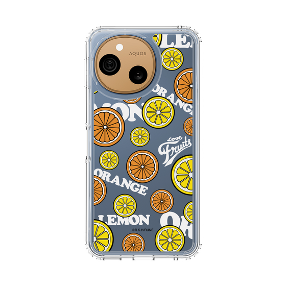スリムプロテクションケース［ 内藤ルネ - Lemon & Orange ］