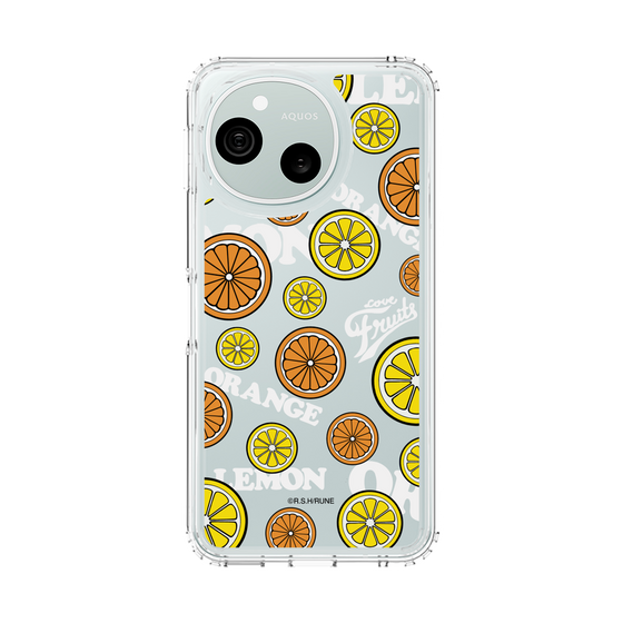 スリムプロテクションケース［ 内藤ルネ - Lemon & Orange ］