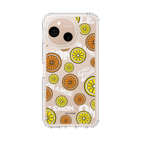 スリムプロテクションケース［ 内藤ルネ - Lemon & Orange ］