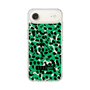 スリムプロテクションケース［ ELLEgirl - レオパード - Green ］