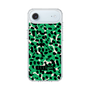 スリムプロテクションケース［ ELLEgirl - レオパード - Green ］