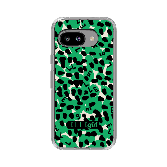 スリムプロテクションケース［ ELLEgirl - レオパード - Green ］