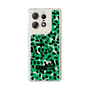 スリムプロテクションケース［ ELLEgirl - レオパード - Green ］