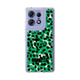 スリムプロテクションケース［ ELLEgirl - レオパード - Green ］