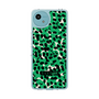 スリムプロテクションケース［ ELLEgirl - レオパード - Green ］