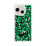 スリムプロテクションケース［ ELLEgirl - レオパード - Green ］