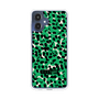 スリムプロテクションケース［ ELLEgirl - レオパード - Green ］