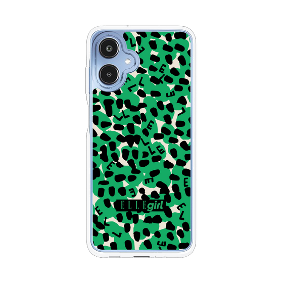 スリムプロテクションケース［ ELLEgirl - レオパード - Green ］