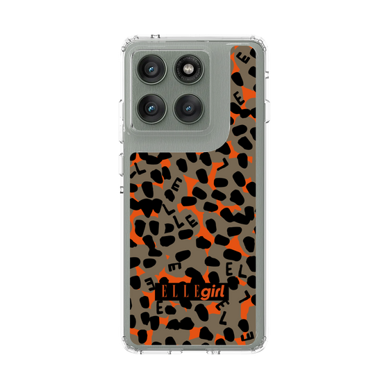 スリムプロテクションケース［ ELLEgirl - レオパード - Brown ］