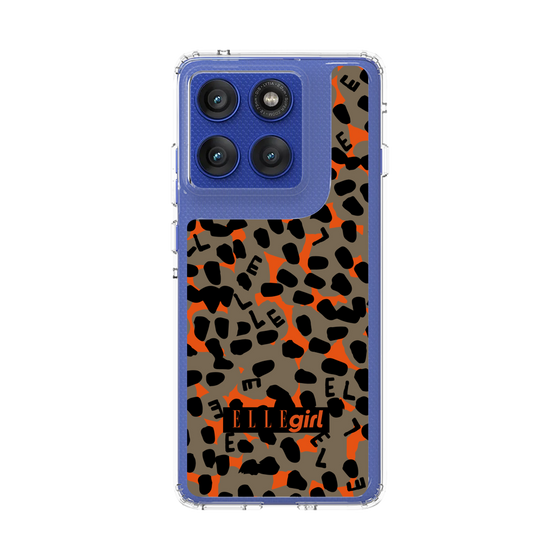 スリムプロテクションケース［ ELLEgirl - レオパード - Brown ］