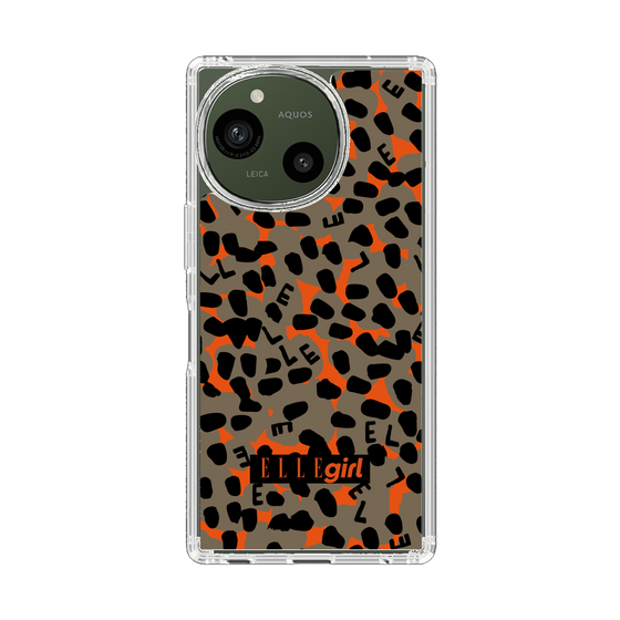スリムプロテクションケース［ ELLEgirl - レオパード - Brown ］