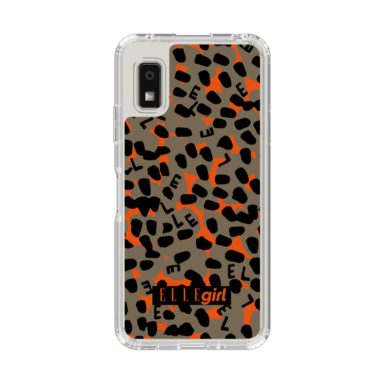 スリムプロテクションケース［ ELLEgirl - レオパード - Brown ］