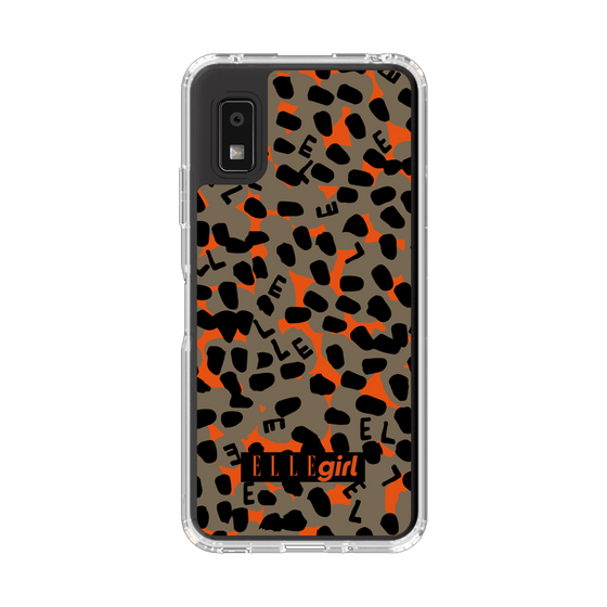 スリムプロテクションケース［ ELLEgirl - レオパード - Brown ］