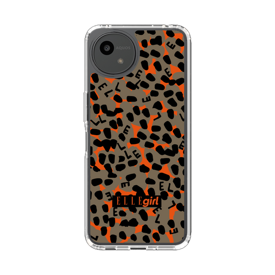 スリムプロテクションケース［ ELLEgirl - レオパード - Brown ］